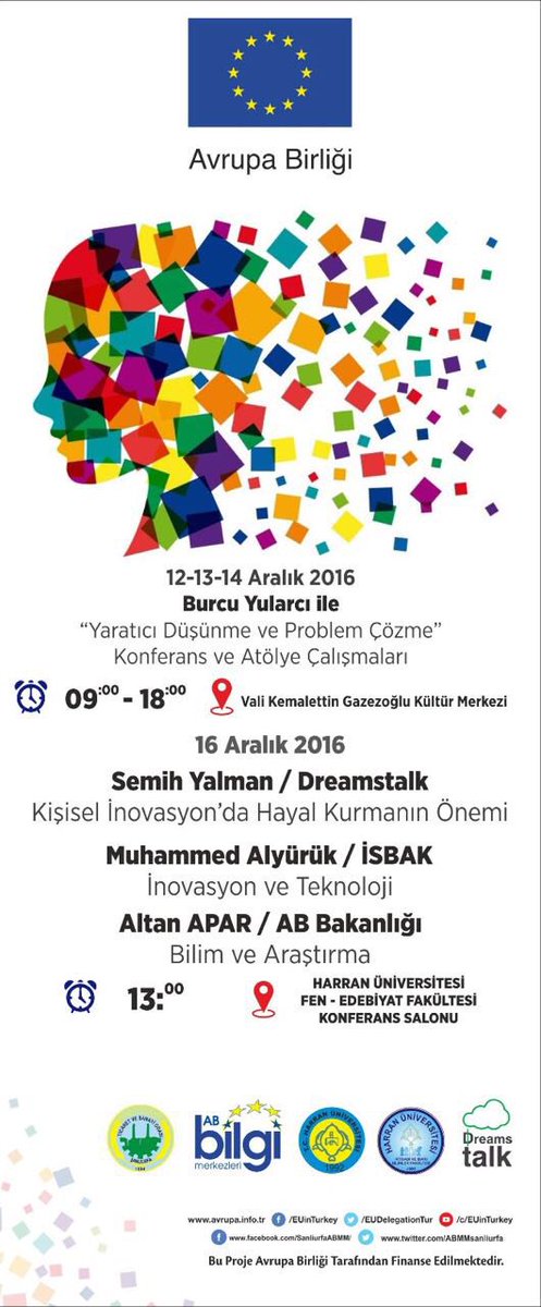 Yarın Harran Üniversitesindeyiz. Konumuz: ' İnovasyon, Ar- Ge ve AB'. İlgi duyan herkesi bekliyoruz.
<a href="/MuhammedALYURUK/">Muhammed ALYÜRÜK</a> <a href="/SemihYALMAN/">semih yalman</a>