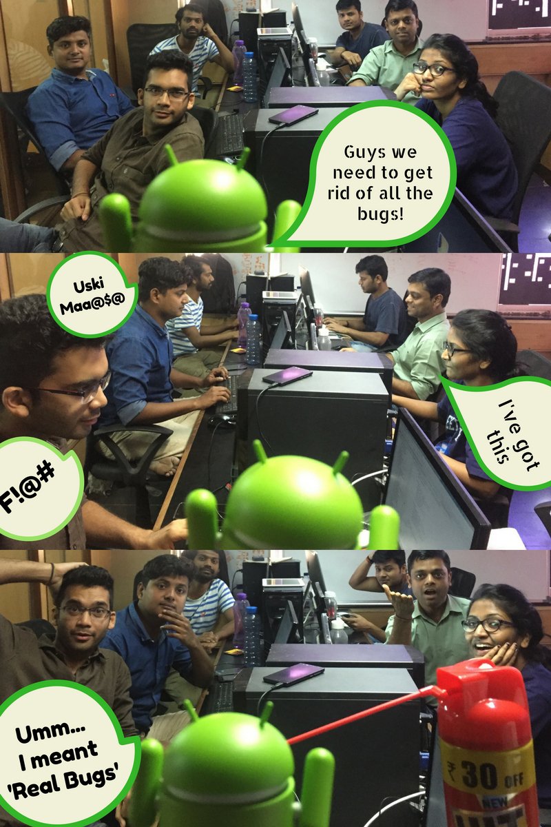 lastlocalapps's tweet image. Today in Office #buglife
#lastlocal #app #appdevelopers #android #ios #programmers #digitalmarketing #socialmedia #trolls #bugs #mobileapps