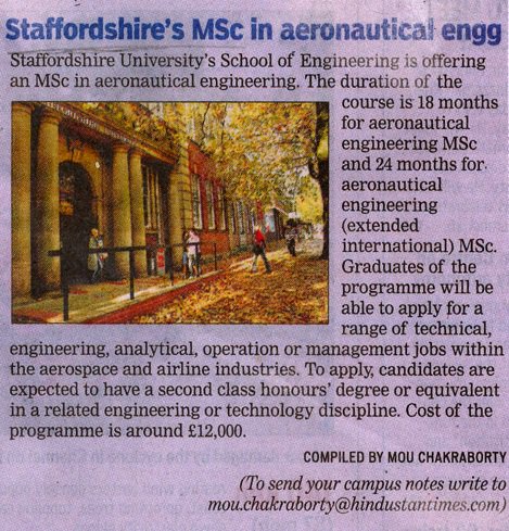 Lisa Blenkinsop (@blenkinsopl) on Twitter photo #MSc #AeronauticalEngineering <a href="/AeroStaffs/">Staffs Aeronautics</a> <a href="/MartinFiddler/">Martin Fiddler</a> features in Hindustan Times #Kolkata-applications open for Sep 2017 #staffsinindia #MSc #AeronauticalEngineering <a href="/AeroStaffs/">Staffs Aeronautics</a> <a href="/MartinFiddler/">Martin Fiddler</a> features in Hindustan Times #Kolkata-applications open for Sep 2017 #staffsinindia
