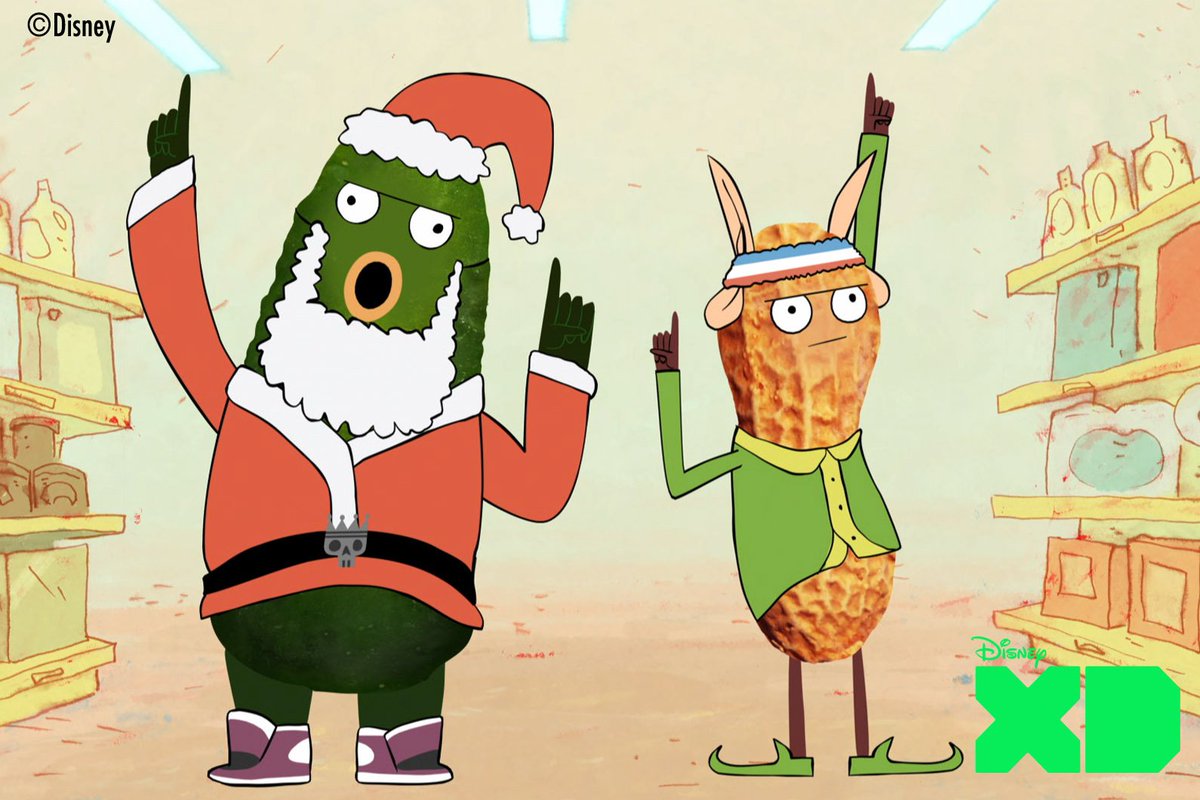 ディズニー チャンネル公式 A Twitter ディズニーxdで人気のシュールなアニメーション ピクルスとピーナッツ 17日 土 19時30分 はクリスマスエピソードを放送 サンタとエルフに扮したピクルスとピーナッツが子どもたちの夢を叶える Xdの視聴方法 T