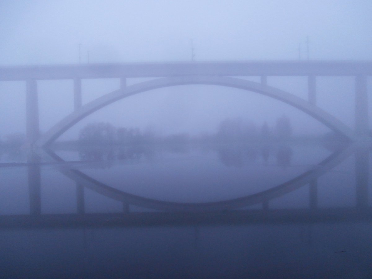 Ormuz Brucke Im Nebel Langewiesen Ice Thuringen