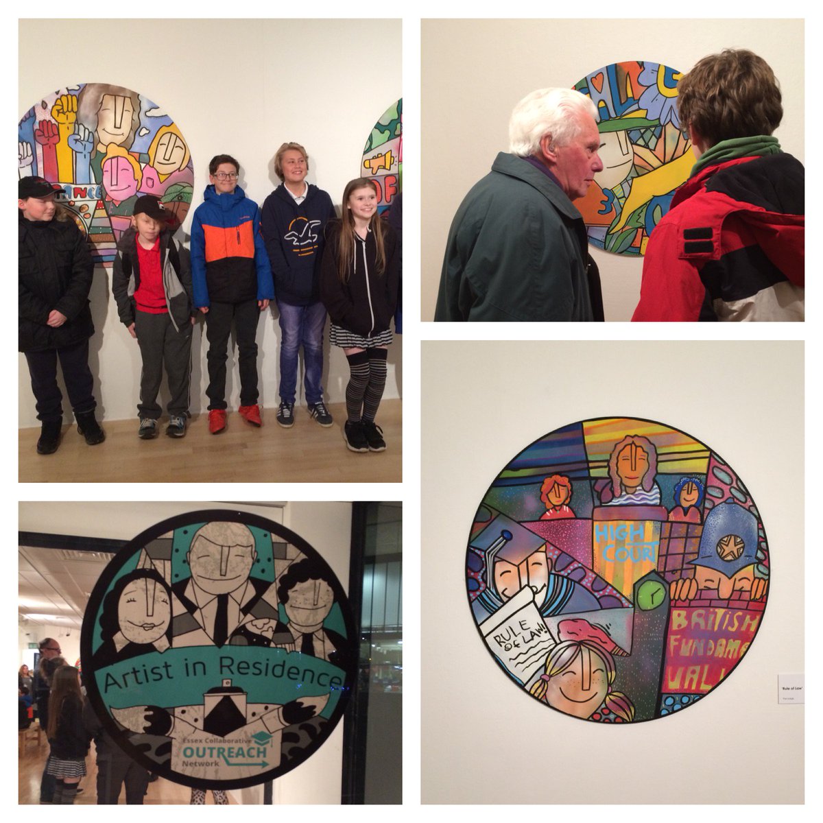 INCREDIBLE evening celebrating the achievements of the students who took part in 'Artist in Residence' with @MrMillerchip #emotionalparents