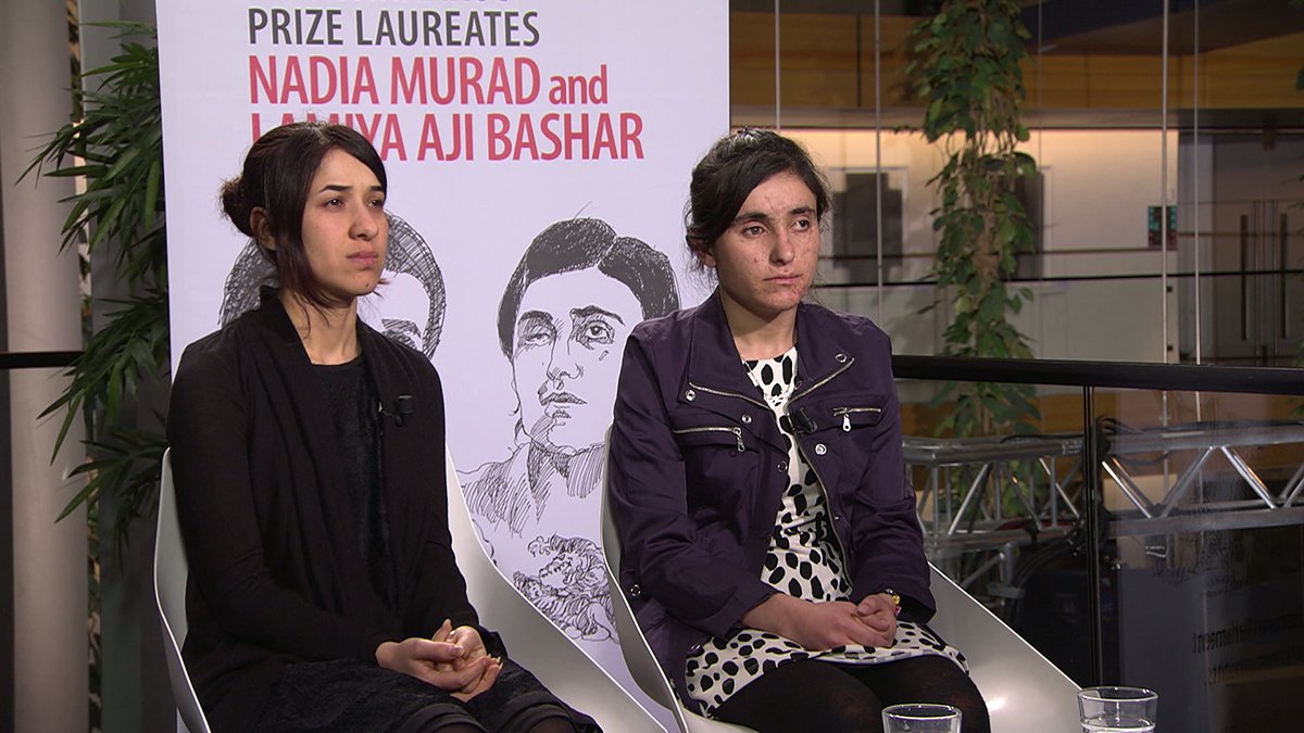 euronews's tweet photo. #SakharovPrize winners and ISIL survivors tell their story https://t.co/FpHantV1ck https://t.co/eUPBsV0Cgf