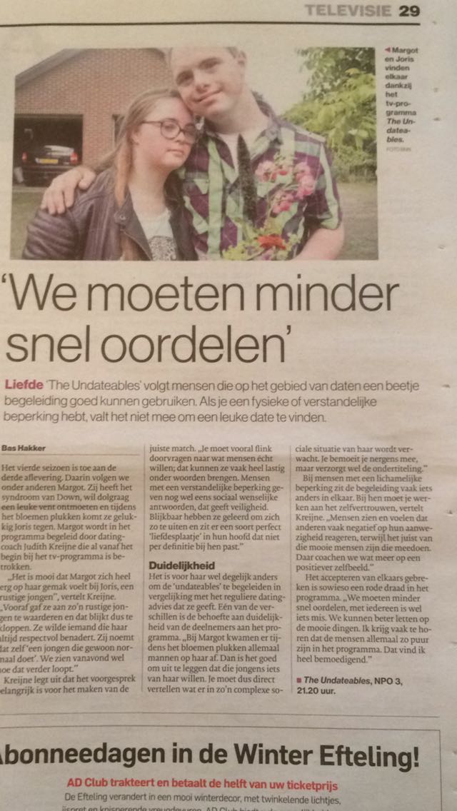 Mooi artikel over #theundateables #undateables