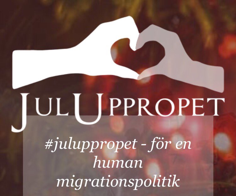 Jag har skrivit under #juluppropet, för att barn ska ha rätt att kunna återförenas med sin mamma och pappa.Skriv på du med, juluppropet.se!