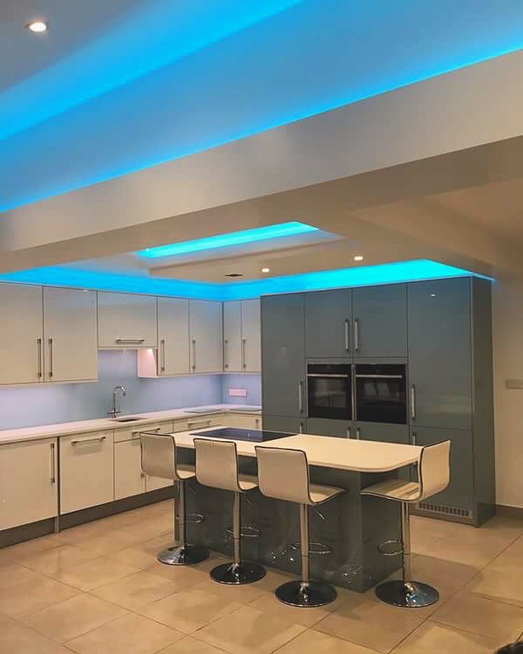 JPA_Design's tweet photo. A crisp, modern take on this new kitchen/diner with some incredible lighting! Be sure to look out for the finished project! #illuminate https://t.co/gLKkvnEclv