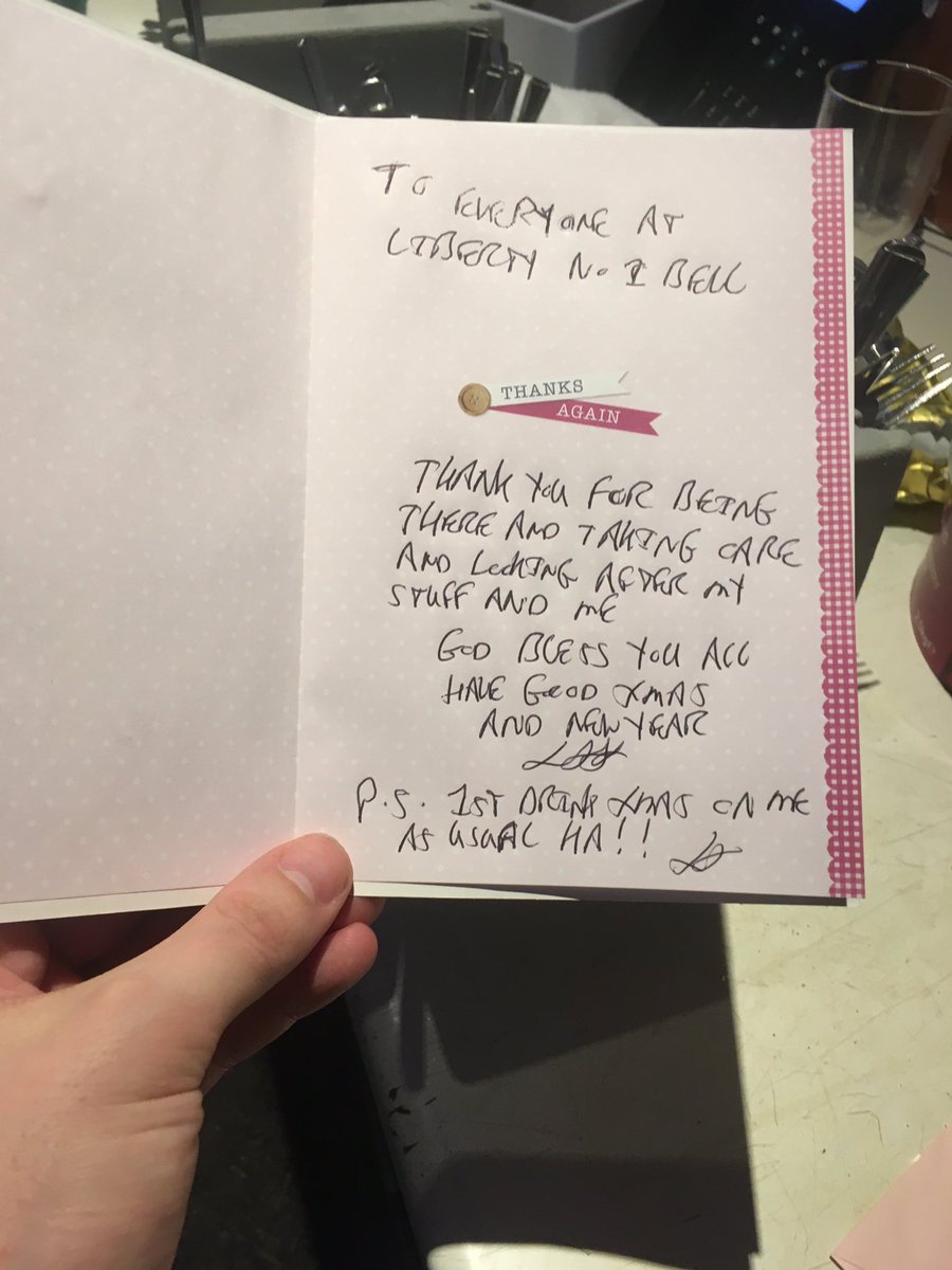 asa_piper's tweet photo. Thank you xmas card from one of our guests @SteveAdamsTT @WeAreSUGM https://t.co/6d4cpSm25j