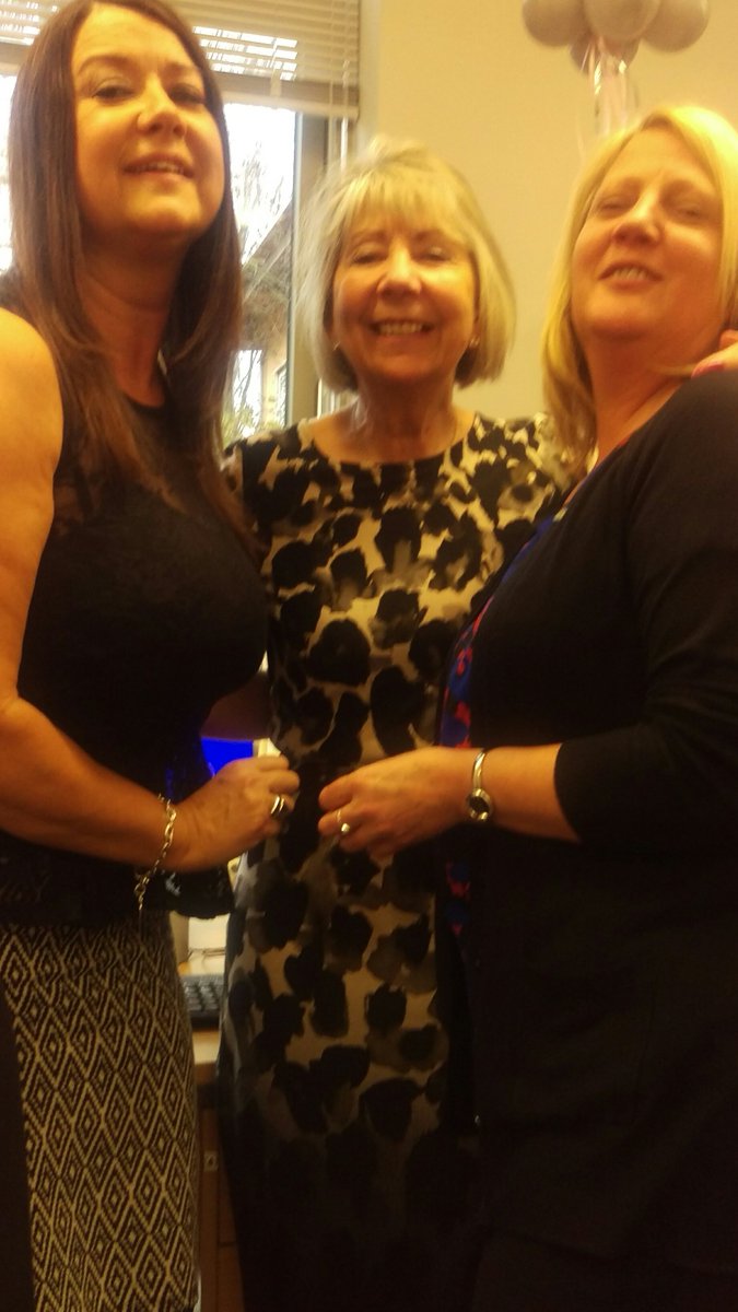 Rivergreen_Ctr's tweet photo. Farewell to Carol retiring from TGA  after 40+ years of service.  You can't be old enough!  #northeasthour #durhambusiness #retirement https://t.co/1osHykA6EO