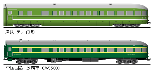 未走行 A-8406.満鉄パシナ979 1次型スカイブルー+A-8405.満鉄特急