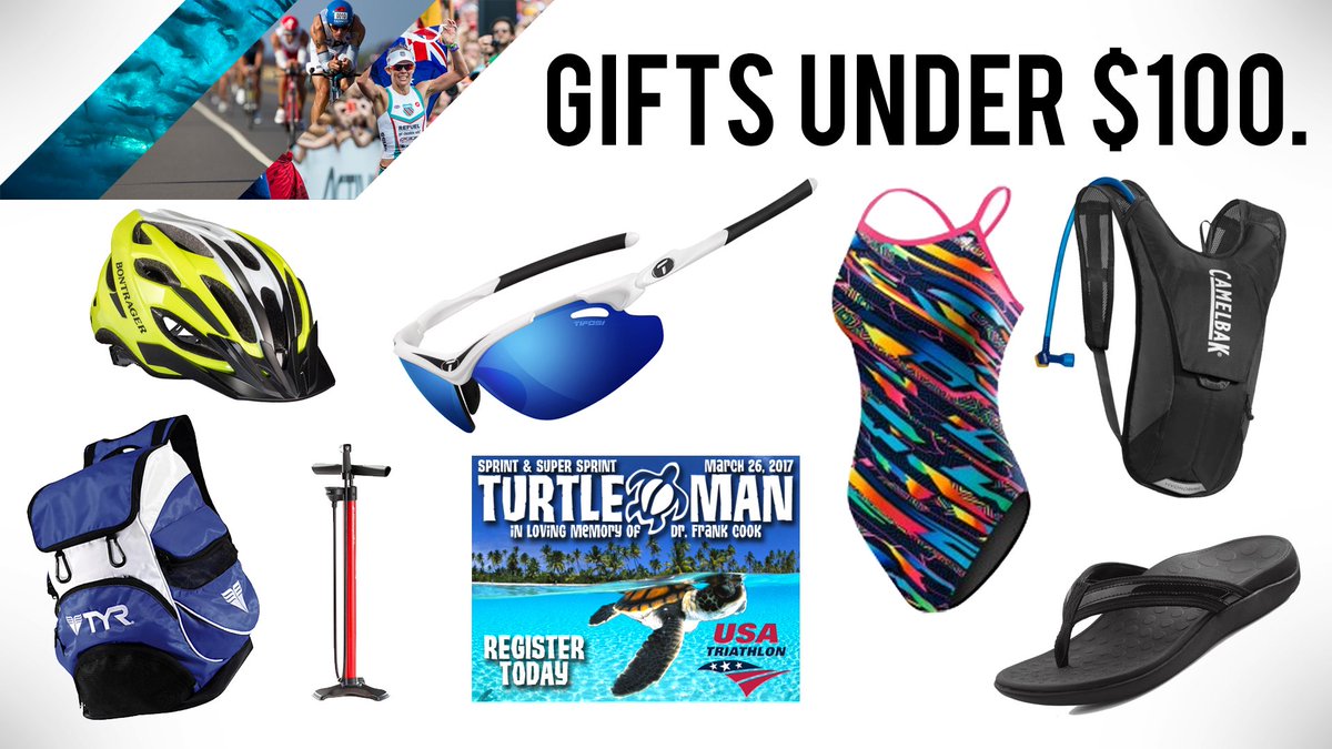 TriBikeRun's tweet image. Here are some more gift ideas for under $100 from Tri Bike Run! #triathlon #swimming #cycling #running