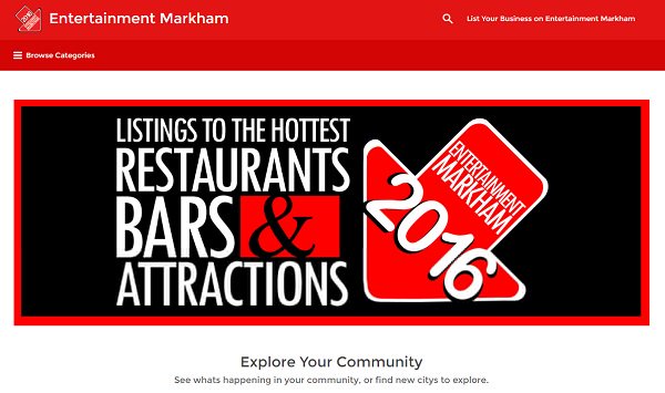 EntMarkham's tweet image. We're pleased to announce the launch of Entertainment Markham's new website! Check it out: entertainmentmarkham.com #Markham