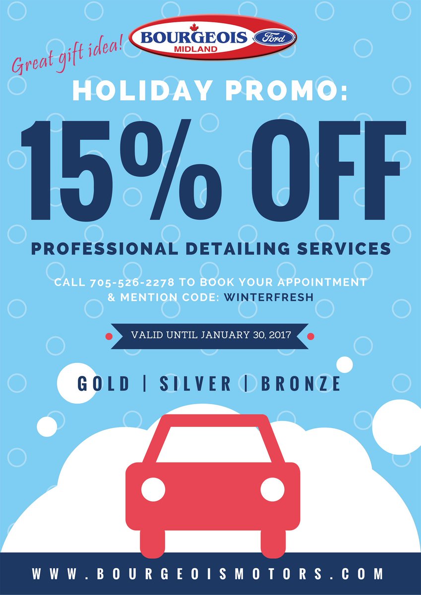 BourgeoisMotors's tweet photo. Need a unique #stockingstuffer or #lastminutegift idea? A Professional Detailing Package is the perfect gift! Holiday specials on now! https://t.co/akyknwl5Lz