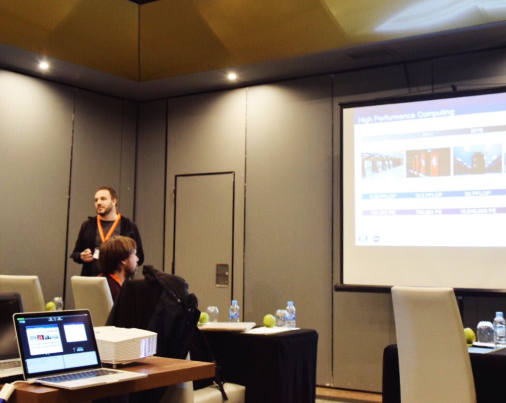 ica3pp2016's tweet photo. Michael Wagner presents OTFX: An In-memory Event Tracing Extension to the Open Trace Format 2 @tapems2016 #ica3pp2016 #iucc2016 #css2016 https://t.co/M8IKpVDnxX
