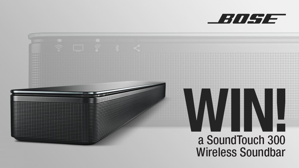 HughesDirect's tweet photo. Enter our competition to #WIN a @BoseUK #SoundTouch300 Wireless #Soundbar worth £599! Follow @HughesDirect &amp; RT 🍀🎁 T&amp;Cs apply, ends 28/12/16 https://t.co/Gg8DdnTSCI