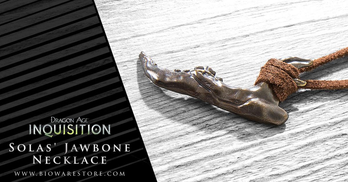 dragonage's tweet photo. Solas' Jawbone necklace is now available in the BioWare Store! https://t.co/8DLzvCMLHj https://t.co/Jqn4SBoxTa