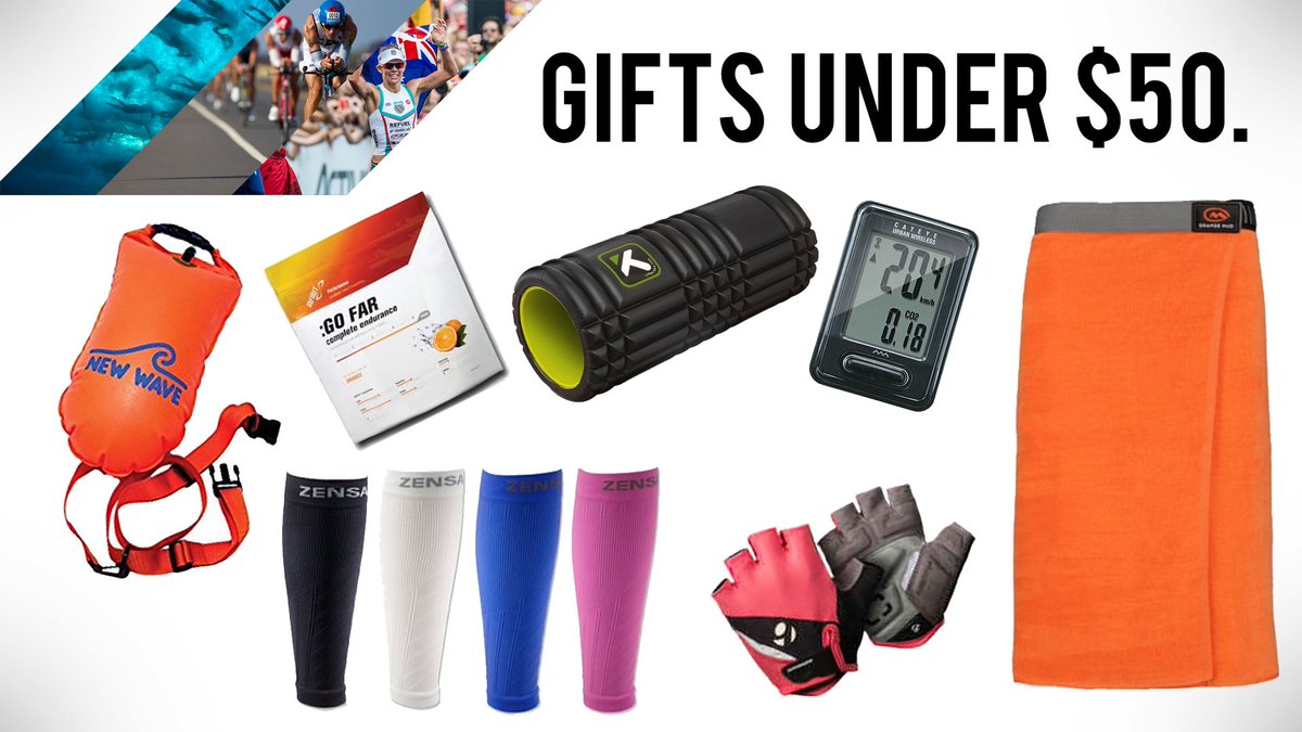 TriBikeRun's tweet image. Continuing with the theme, here are a few more gift ideas for under $50! #triathlon #running #swimming #cycling