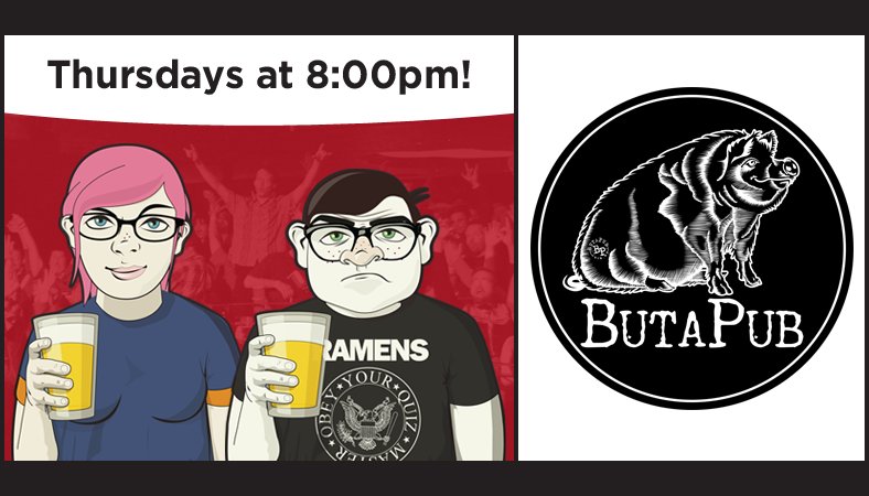 GWDRochester's tweet photo. Quiz (#WithUs),
then music (#LostWax),
then Star Wars (#RogueOne).
Do your night right.
8:00 PM at @butapub https://t.co/jvJmEr7l60