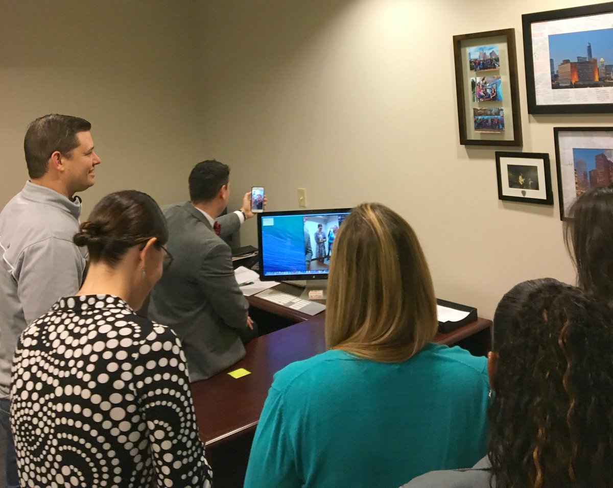 hyattlostpines's tweet photo. Nate &amp; Joko and amp'ing up the team from Orlando this morning! #hyattcontractcountdown #hyatt https://t.co/cf549b1vB3