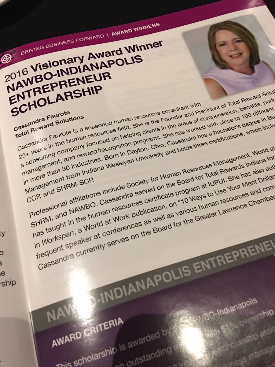 nawboindy's tweet photo. Congratulations to Cassandra Faurote from @T_R_Solutions on winning the Entrepreneur Scholarship! #drivingbiz #val2016 https://t.co/d95pitofN5