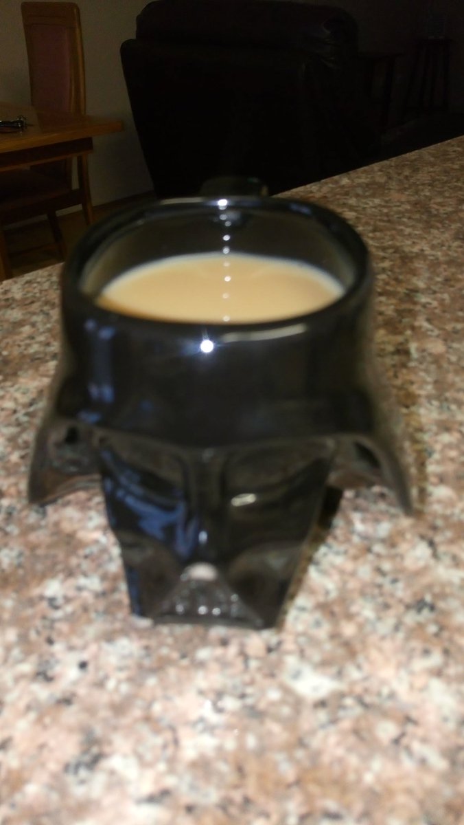Sherlissa21's tweet photo. Darth Vader mug...because the force is strong with tea :) #StarWars #TeaAddict #VaderLover #Typo https://t.co/nlXbi84kgl