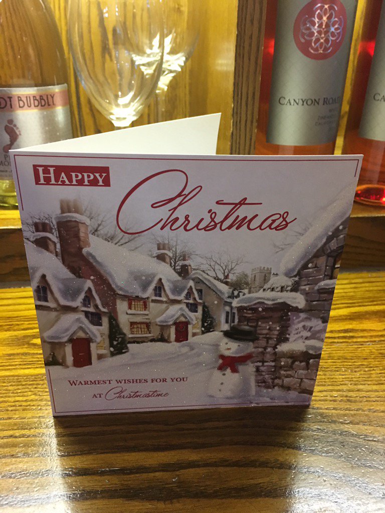 Xmas card from our lovely guests Elizabeth and Don #hohoho <a href="/SparrowBFayre/">Sparrow BrewersFayre</a> <a href="/WhitbreadGrigg/">Mark Grigg Whitbread</a> <a href="/WeAreSUGM/">WeAreSUGM</a> <a href="/amylou8725/">Amy</a>