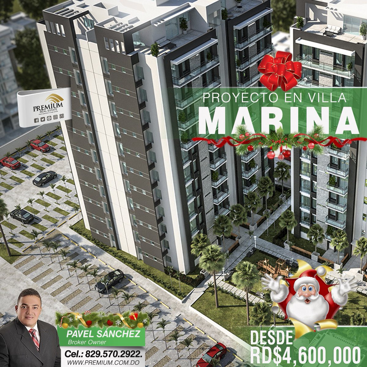 PremiumRealE's tweet photo. En #Premium la Navidad vino cargadas de sorpresas!!! Reserve con RD$50,000. Contáctenos al 829.570.2922. #Premium #DreamApartment #Christmas https://t.co/6lgMKFZyD7