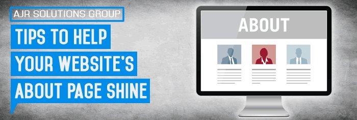 AJRGroup's tweet image. Tips to Help Your Website’s About Page Shine 

buff.ly/2hle47r

#rotherhamis #ATsocial #webdedign #UKsmallbiz #yorkshireis #uksopro