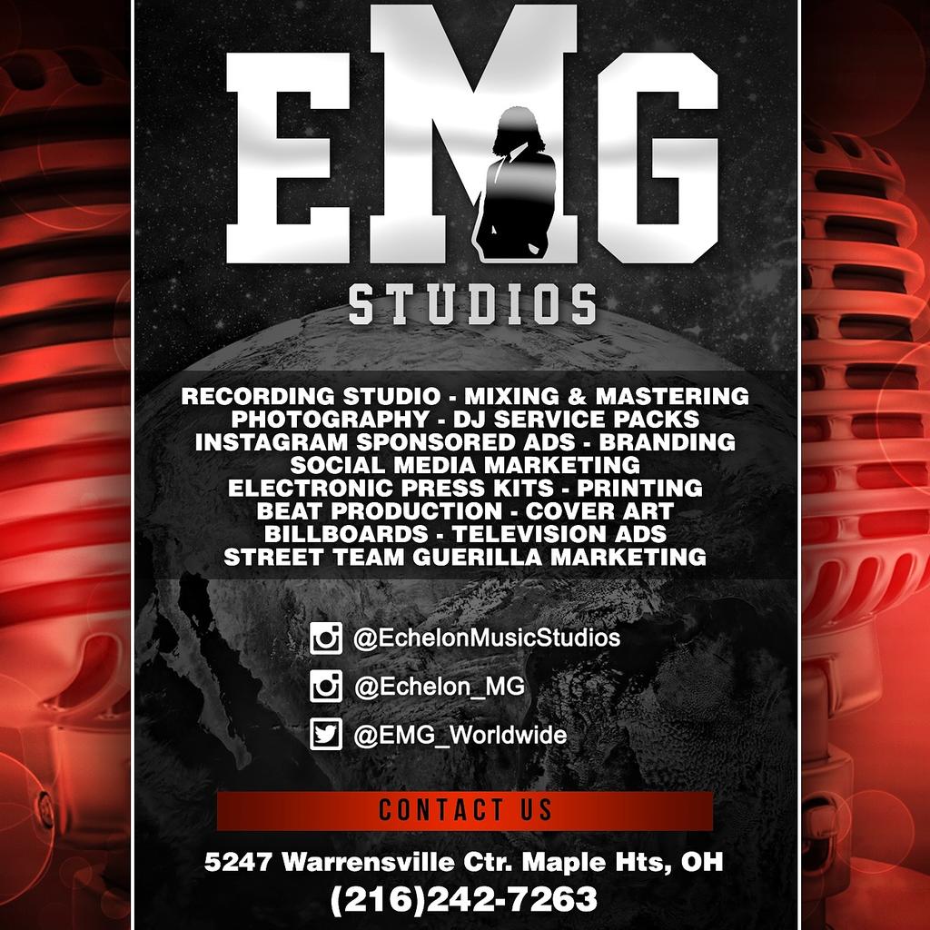 EMG_Worldwide's tweet photo. #Emgstudios..If ya in the #cleveland call up..book ya slot! 216-242-7236 https://t.co/SOohtl6kyL