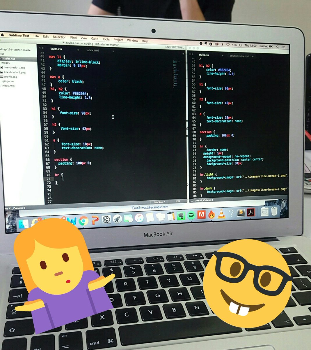 Harry_TFG's tweet photo. Attempting to finish off an intro to coding 101 @stooderrr @GA erm copy and paste much?! #codingisbae π https://t.co/wsASr3yE8d