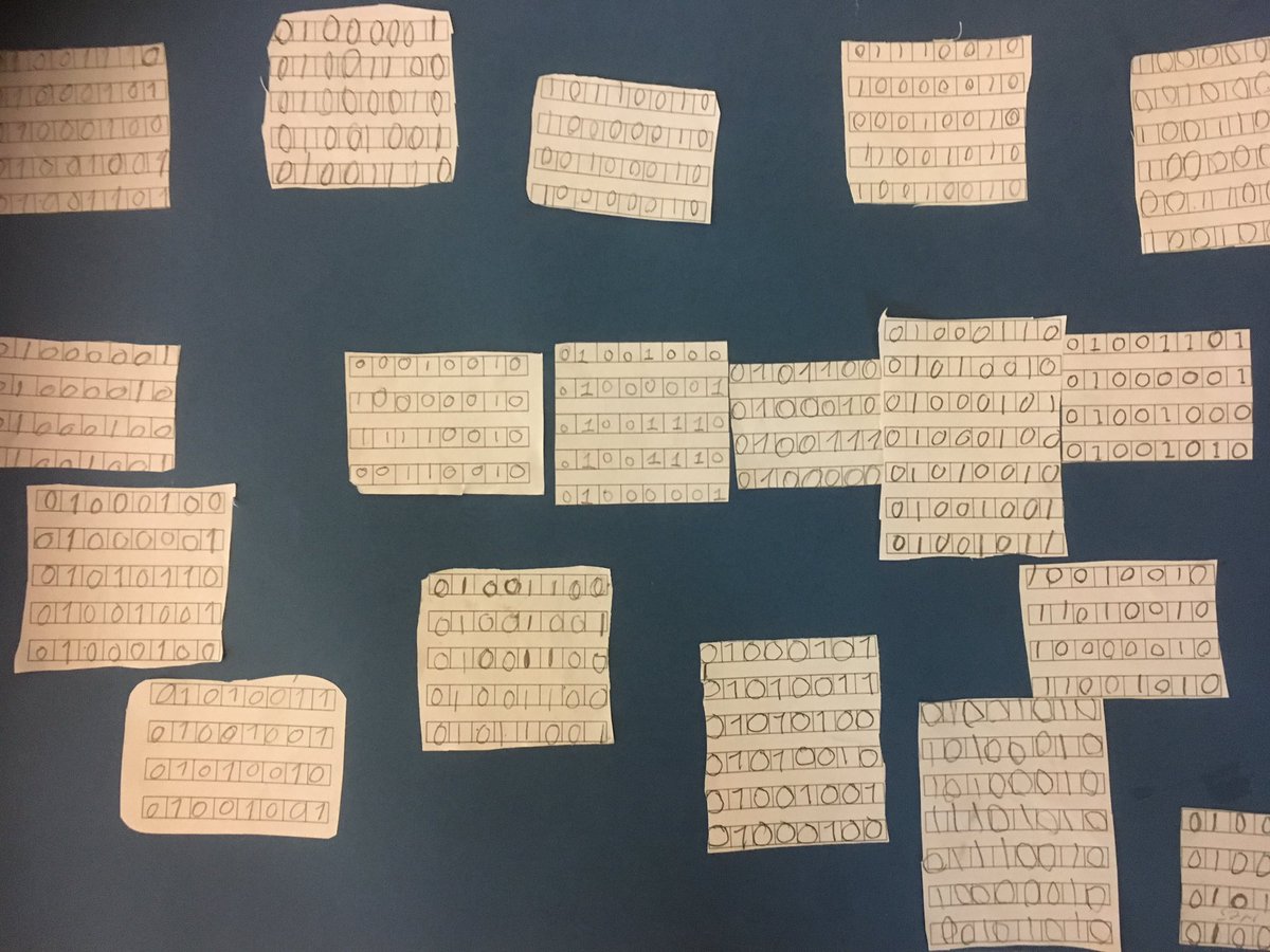 MeFridalindell's tweet image. Våra namn enligt ASCII-tabellen. Ettor och nollor i mängder. #programmeramera #solskol #sofielund