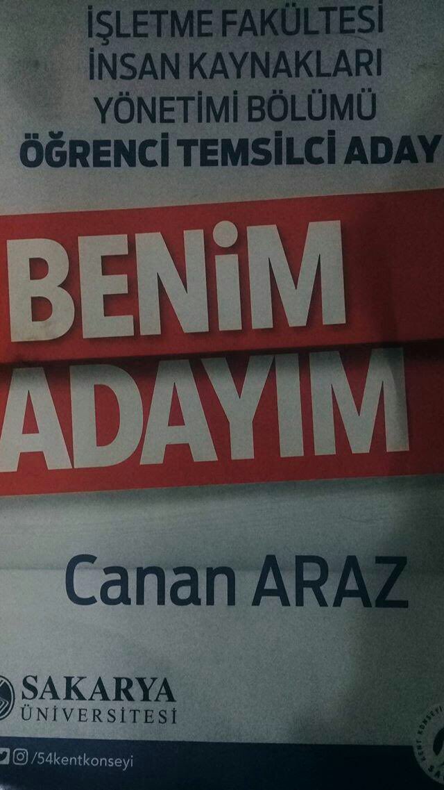 Önümüzdeki hafta pazartesi günü yapalıcak olan öğrenci temsilcisi İKY adayımız @canan_araz21 'dır. Kendisine başarılar dileriz. 😊