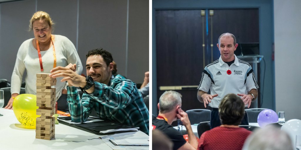 CAC_ACE's tweet photo. #VendrediRétro. Les délégués se creusent les méninges avec @twowheelprof à #SLS16, Richmond. https://t.co/fithR1RcIY