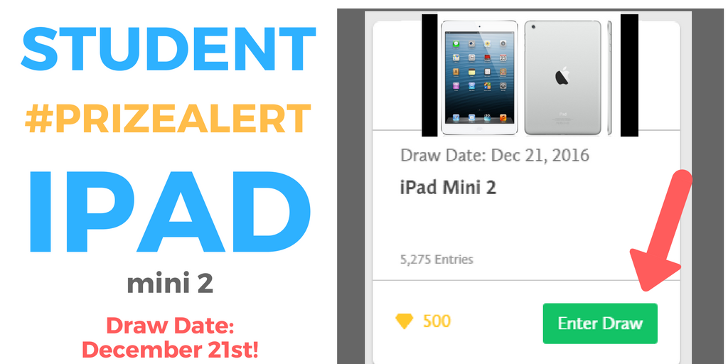 myblueprint's tweet photo. Would you like to win an iPad mini?! If so, don't miss your chance and enter the prize draw on myBlueprint before Dec. 21st! #PrizeDrawAlert https://t.co/zSbqqOg8Mm