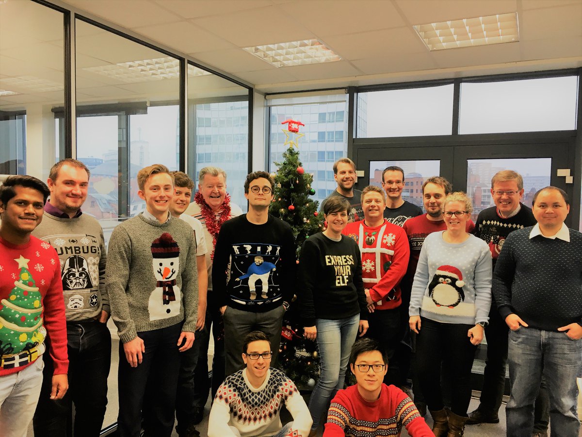 rdcaviation's tweet photo. It's RDC's annual #christmasjumperday today! #happychristmas #teamRDC https://t.co/36BGNi7jce
