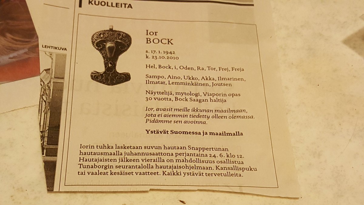 katri_leikola's tweet photo. @elavaarkisto @yleareena @jajuntun @YleTeema täällä lehtileikkeitä arkistoidessa tuli vastaan tämä! #IorBock https://t.co/6NAlKORhMi
