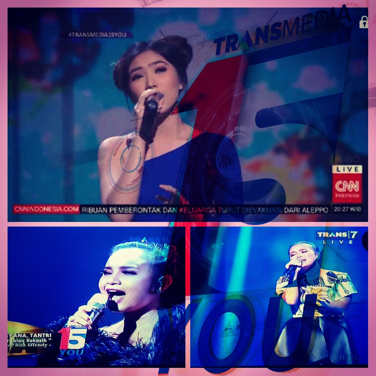 gea_febian's tweet photo. Kereeennn Isyana,Rossa,Tantri ๐๐๐๐๐
๐๐ #TRANSMEDIA15YOU #15YOU ๐ก๐บ๐๐ #TRANSTV #TRANS7 #DetikCom #TRANSVISION #CNNINDONESIA ๐๐
#tvindonesia https://t.co/QVVnr0SwPv