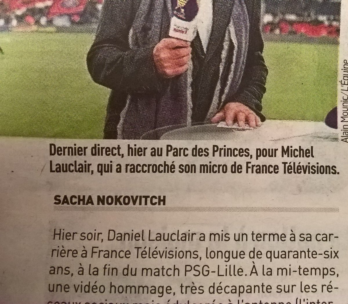 bornejfrancois's tweet photo. @cahiersdufoot Mon Dieu ! Ils sont deux selon l'Equipe. Michel et Daniel #Lauclair. Felicitaciones. https://t.co/qHlImsIpiY