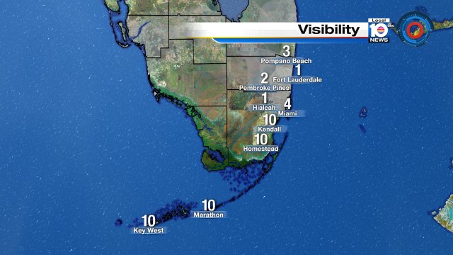 Visibility is limited over parts of SFLO this morning. Watch local10 for more details with Meteorologist Julie Durda https://t.co/xLnnFHwJDF