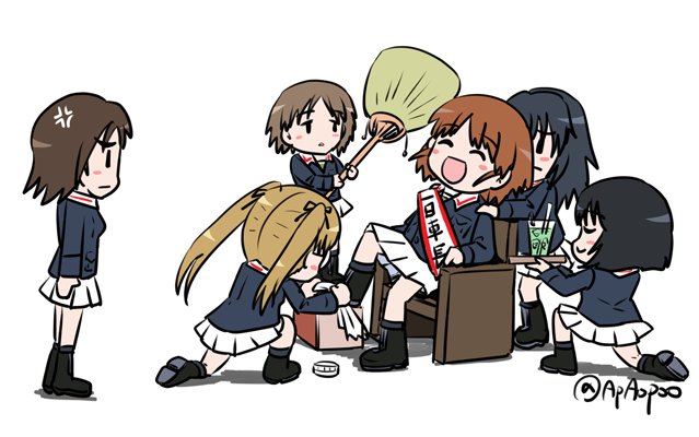 Bapio 一年生チームのイラストでは大野あやちゃんの役回りが一番好きですw以前は副砲手としてエリカさんにカンチョーしてましたねw Bapio 一年生チームのイラストでは大野あやちゃんの役回りが一番好きですw以前は副砲手としてエリカさんにカンチョーしてましたねw