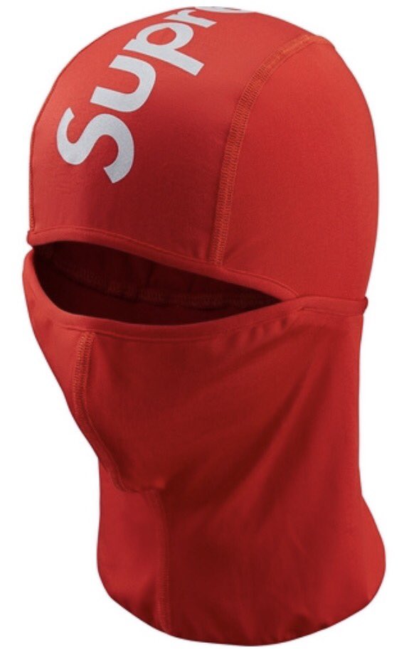 red supreme ski mask