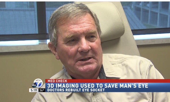 drheatherfurnas's tweet photo. #3dprinting used to save a man's eye https://t.co/Wfz0vabElS #plasticsurgery #3D @ASPS_News https://t.co/nJziE8Pqo4