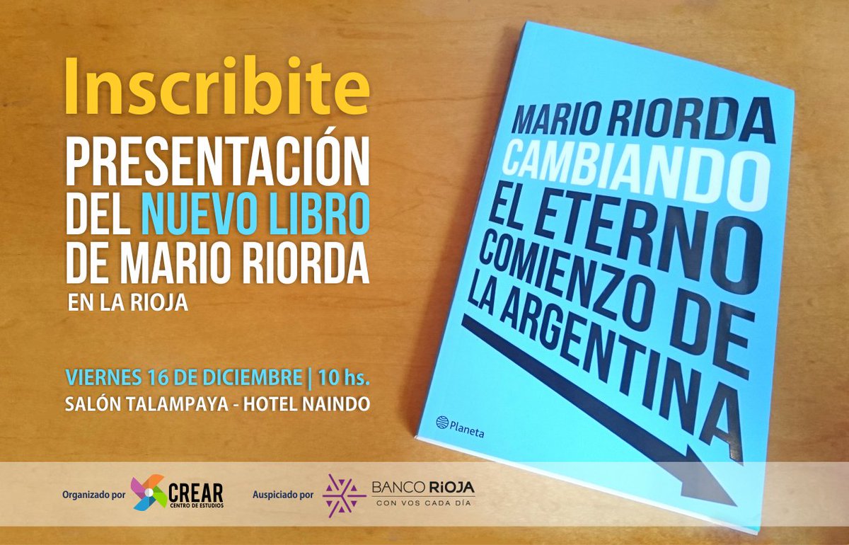 CCrearLR's tweet photo. Estas a tiempo de inscribirte y asegurar tu lugar para la presentación del último libro de Mario Riorda.  
--> https://t.co/oKKjt6UnGg https://t.co/2Z31GRwYVA