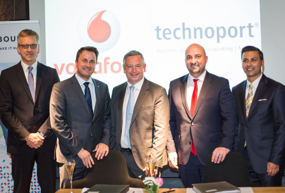 Setting-up of an Innovation Center in #Luxembourg by <a href="/VodafoneUK/">Vodafone UK</a> and @Technoport_Lux gov.lu/6582343