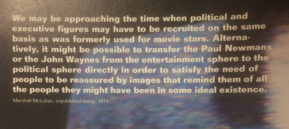 antonyohman's tweet photo. McLuhan, 1974 https://t.co/9v0KOuqiUE