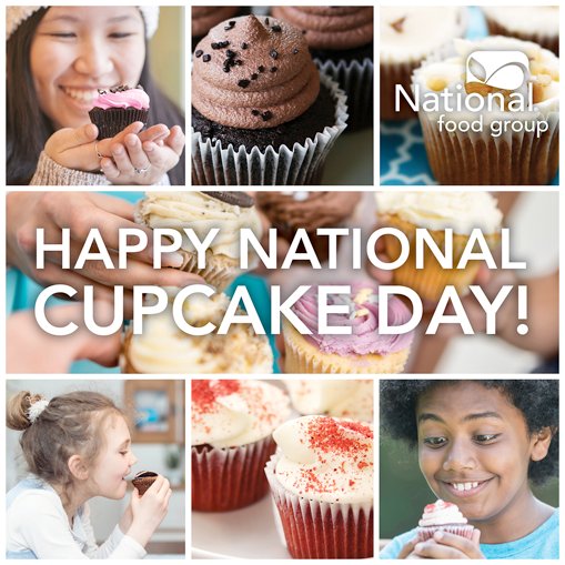 nationalfoodgrp's tweet photo. It's the #simplejoys of life... Happy #NationalCupcakeDay! #smile #inspirethroughfood #wherehungrymindsgather #cupcakebar #cupcakemonth https://t.co/EXPuwrAY53