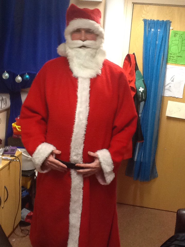 Father Christmas came for the Christmas parties#LHPS