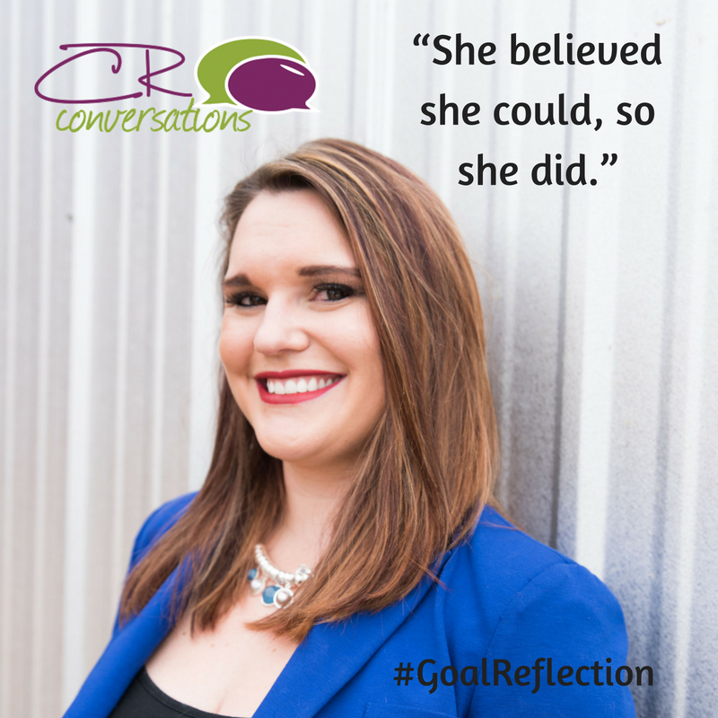 CRconversations's tweet image. “She believed she could, so she did.” 

#GoalReflection
