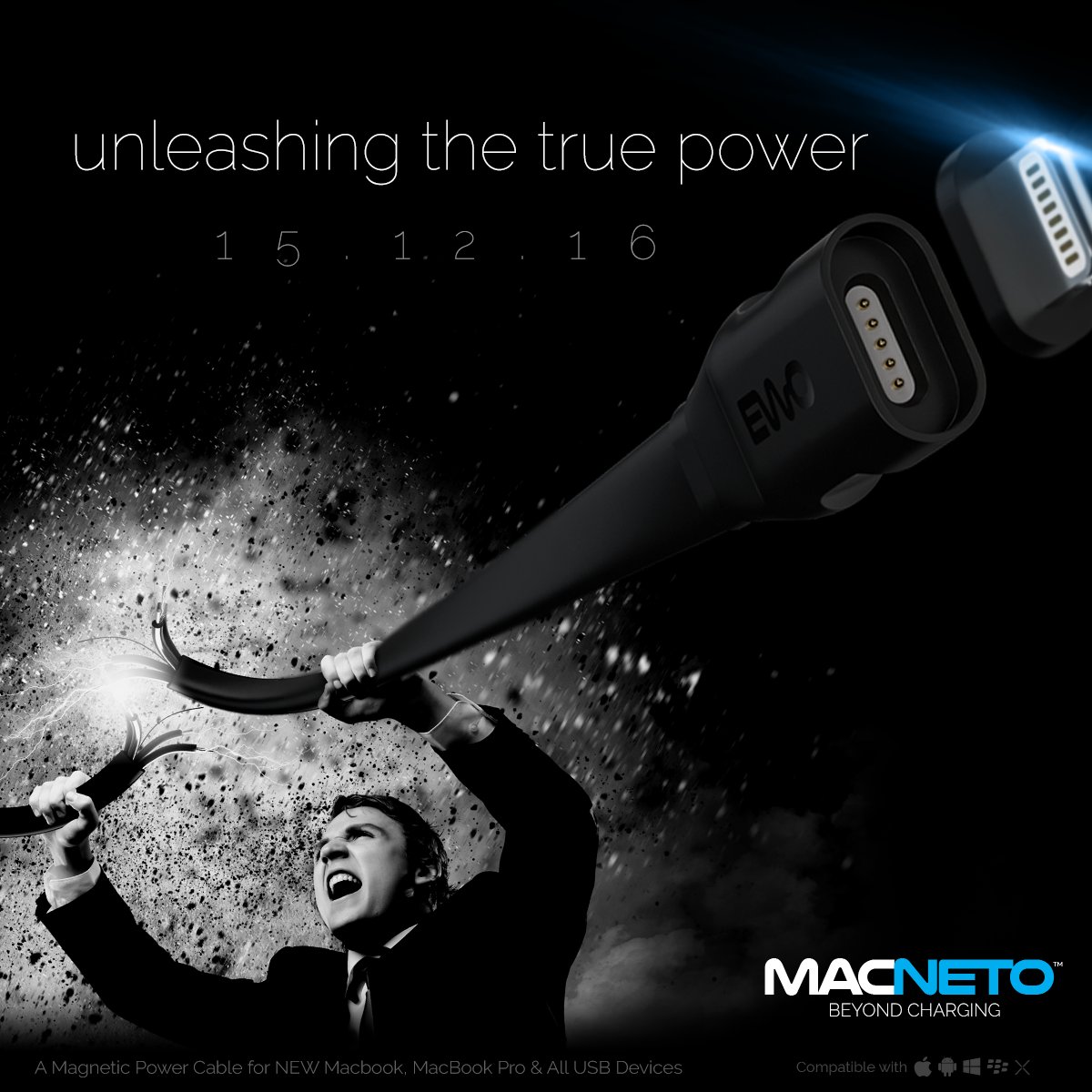 ewoltage's tweet image. Just 5-Hour (12:00 PM PST) till launch! Be part of this revolutionary moment and help us &quot;Share&quot; #MACNETO with others. Stay Tune...