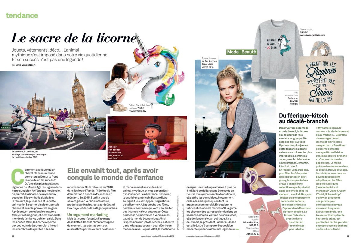 leparisienwe's tweet photo. C'est pas moi, c'est une licorne qui me l'a dit. #tendance #licorne #2016 https://t.co/raqaCAyalp