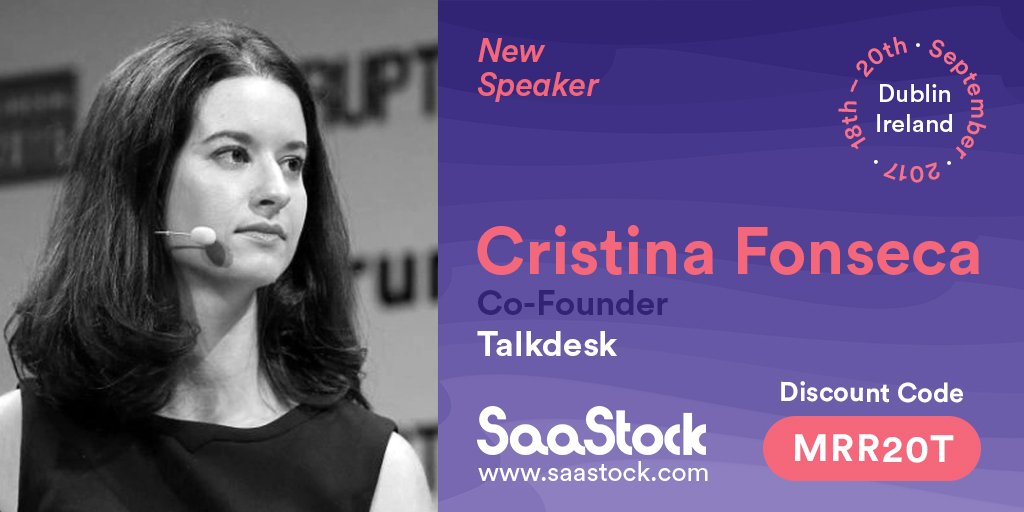 We're delighted to announce @cnfonseca Co-founder of @Talkdesk will be speaking at #SaaStock17! 🚀 🤓👉saastock.com/speakers